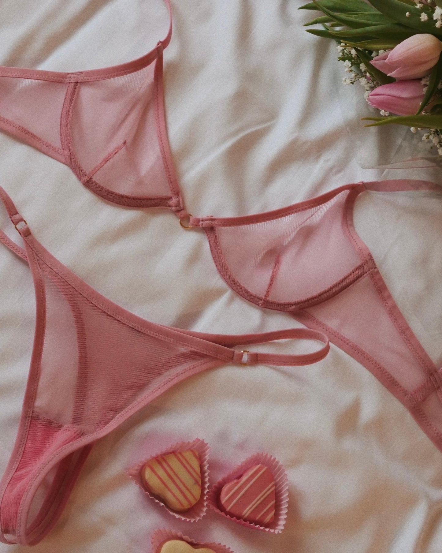 Corbeille Clara | Rose - Double A Paris