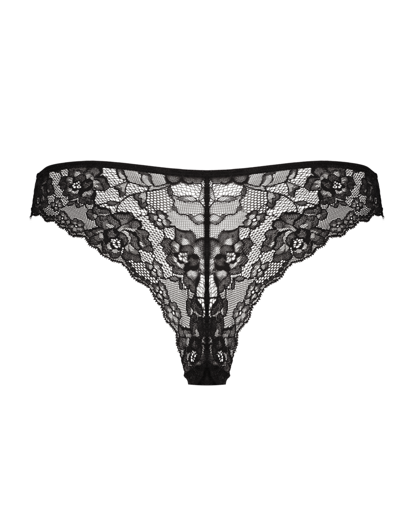 Tanga sexy en dentelle noire
