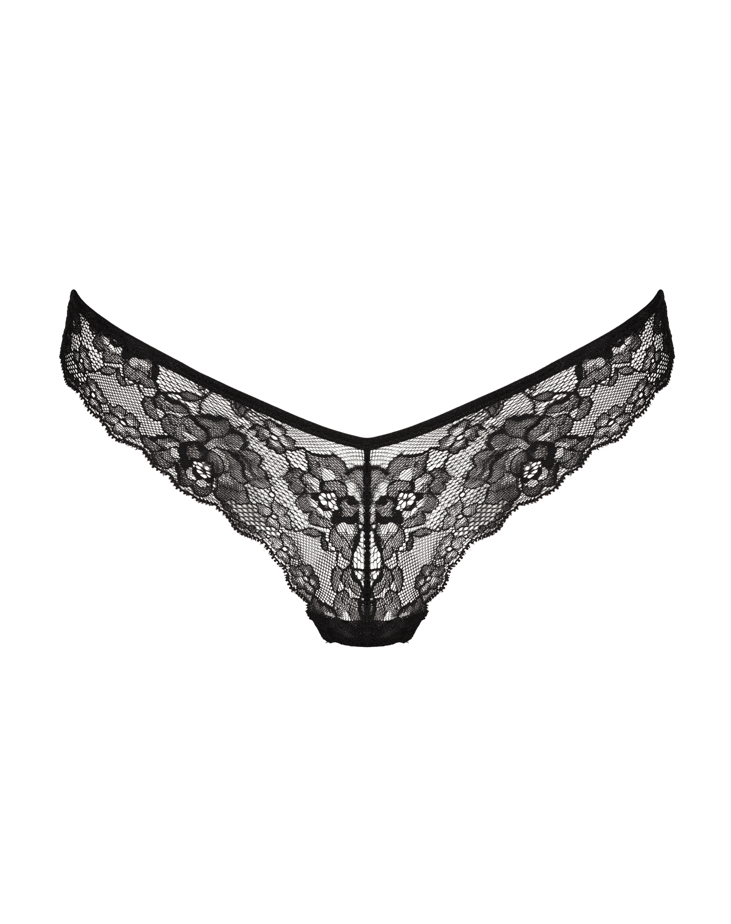 Tanga sexy en dentelle noire