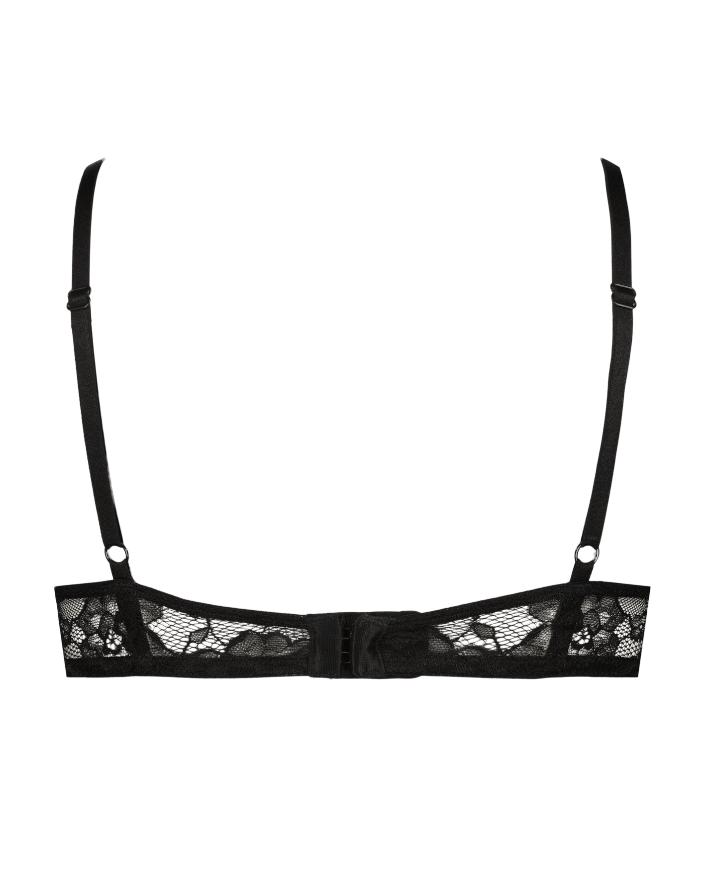 Soutien-gorge avec armatures en dentelle noire pour les petites poitrines