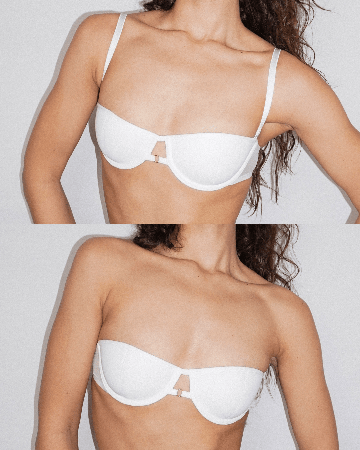 Balconnet coques Clara | Blanc - Double A Paris