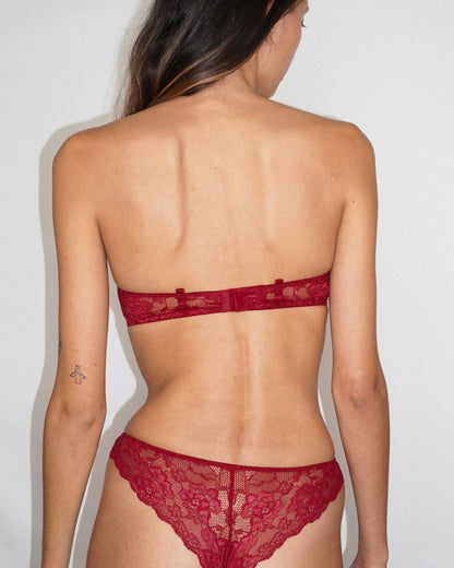 Balconnet coques Jane | Rouge - Double A Paris